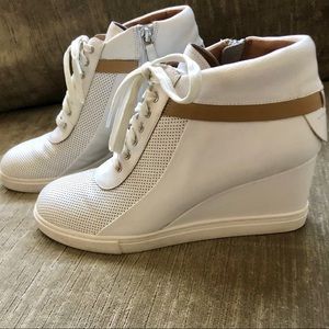 Linea Paolo Freja Leather Wedge Sneaker
